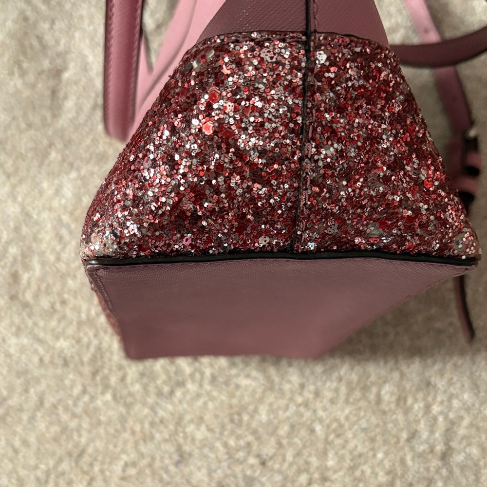 Kate Spade Rose Pink Glitter Crossbody Bag - Picture 7 of 9